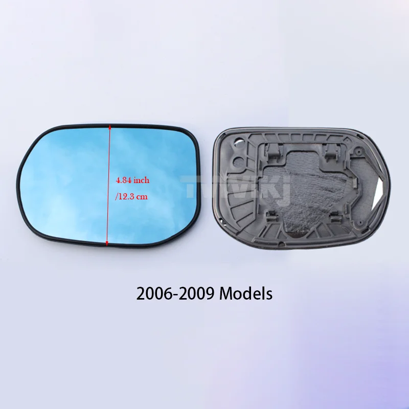 1 pair Side rearview mirror blue glass lens For Honda CIVIC 2006-2020 Wide Angle View anti glare Door mirror wing