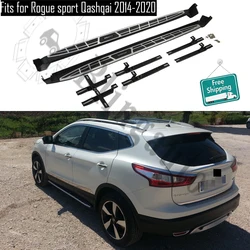 Fits for Ni ssan Rogue Sport Qashqai 2014-2020 2Pcs left right running board side steps nerf bar car pedal side stairs