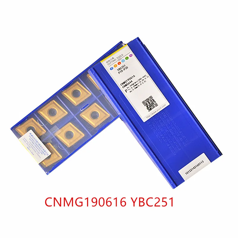 10P CNMG190608,CNMG190612,CNMG190616 YBC251,CNMG190612-PM CNC Lathe Tool Turning Carbide Insert For Steel