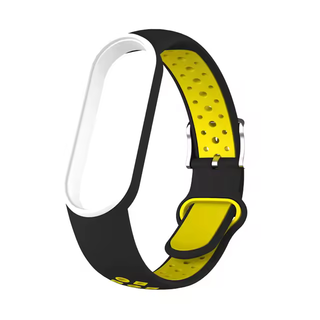 Belt For Xiaomi Mi Band 5 6 Two-color Silicone Bracelet Sport Breathable Strap For Miband 5 Miband7 Replacement Wristband - Image 12