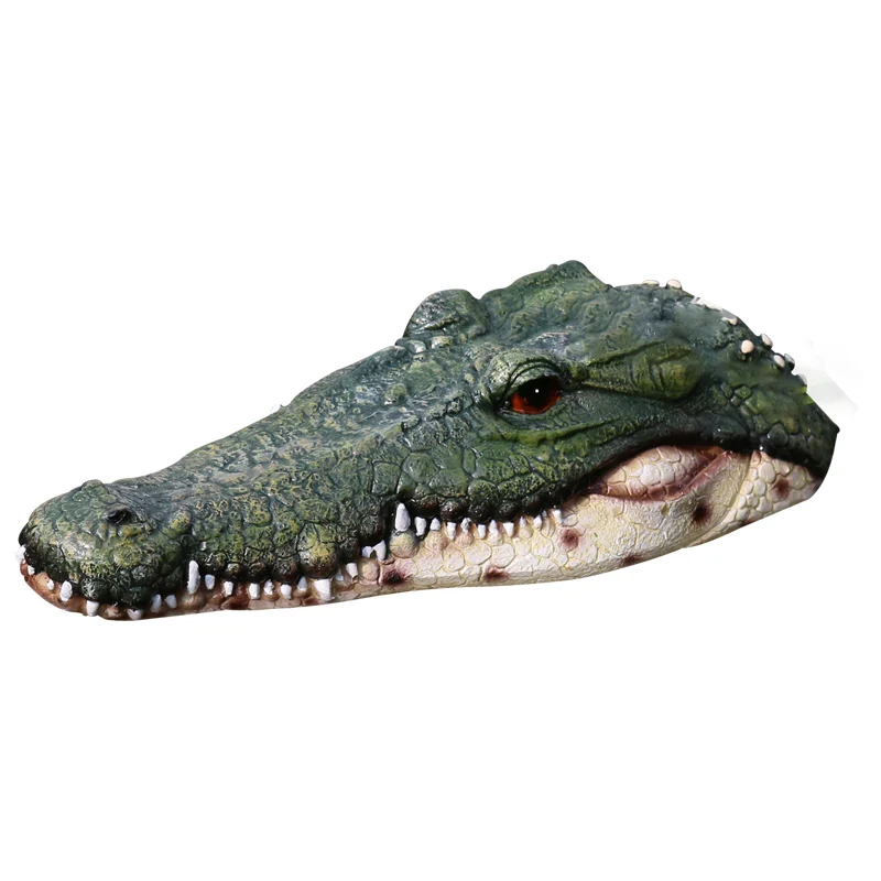 Statue de crocodile et hippopotame flottants en résine, ornement créatif et effrayant, décoration d\'extérieur, de jardin, d\'étang, de maison,