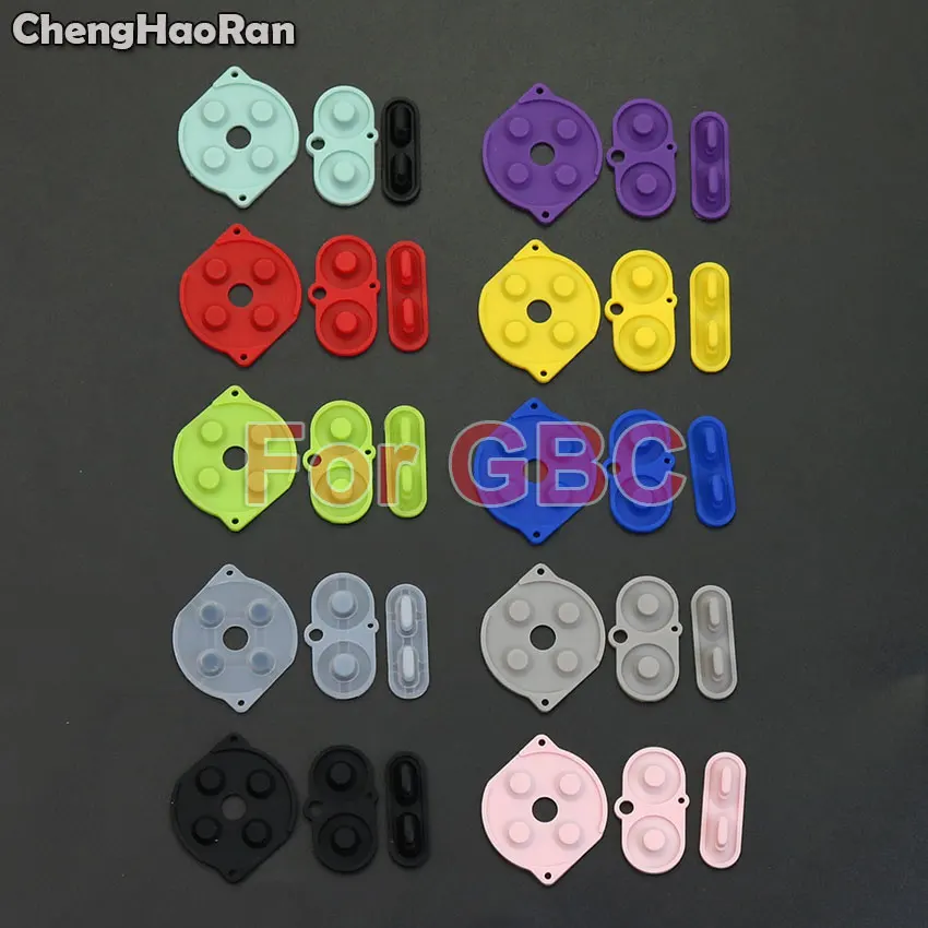 ChengHaoRan 1Set Rubber Conductive Buttons A B D-Pad for Nintend GameBoy Color GBC Silicone Conductive Start Select Keypad