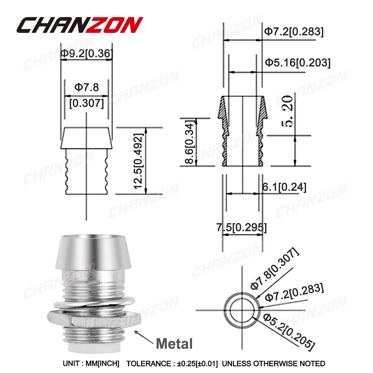 3mm 5mm LED Holder Socket Clip Bezel Light Emitting Diode Lamp Base Cover Metal Chrome Plastic Display Mount Panel Blub Cup Case