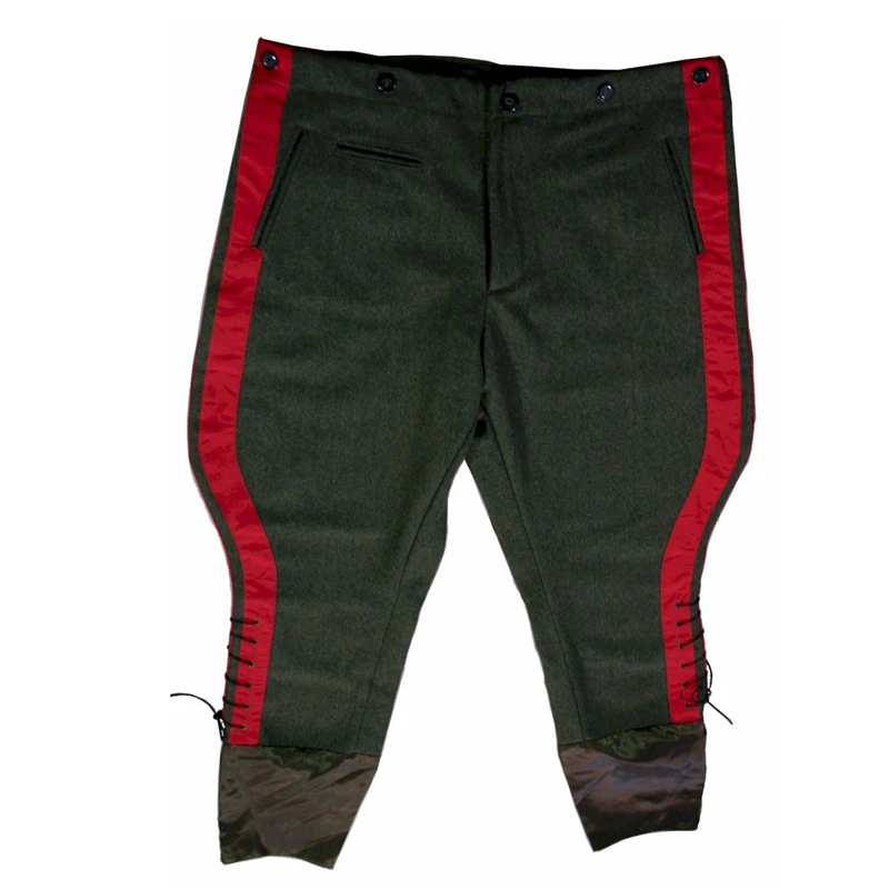 

YUTU&MM's homemade red striped breeches, woolen breeches, contrast color casual pants, 9-point boot pants, lovers' overalls