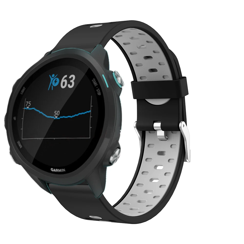 Correa de silicona suave para reloj Garmin Vivoactive 3, para Forerunner 245 245M 645, 20mm