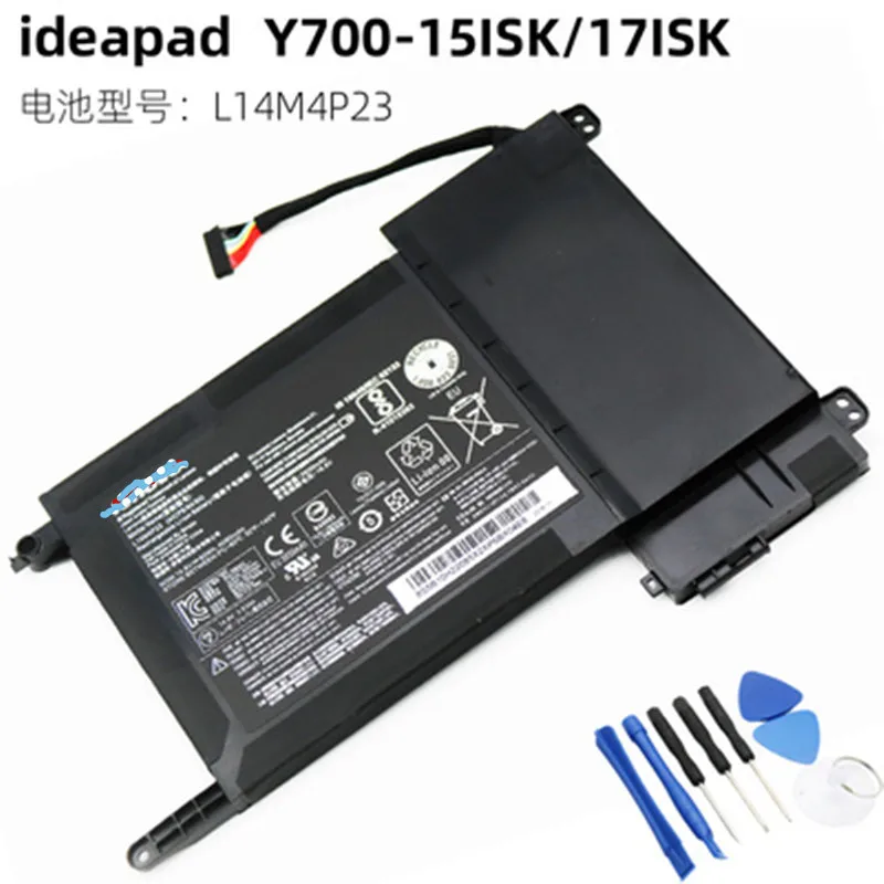 Original L14M4P23 L14S4P22 Bateria Do Portátil Para Lenovo IdeaPad Y700-15ISK Y70015ISK Y700-17ISK Y70017ISK 5B10H22084 5B10H22085