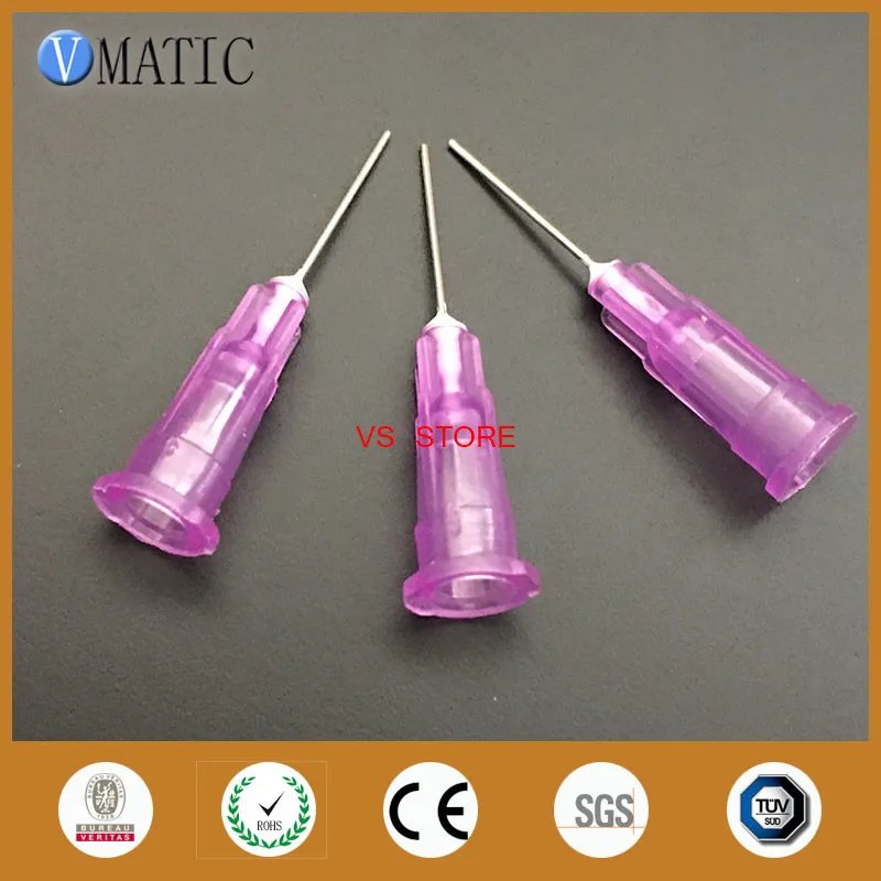 Free Shipping 24G 0.5'' 1/2 Inch Dispensing Machine Syringe Glue Dispensing Needle Plastic Dispensing Needle Tip