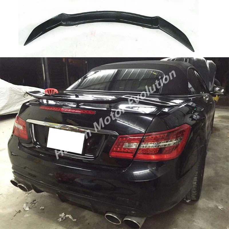 Rowen Style Carbon Fiber Rear Trunk Spoiler Wing for Mercedes Benz W207 Coupe 2010~2015