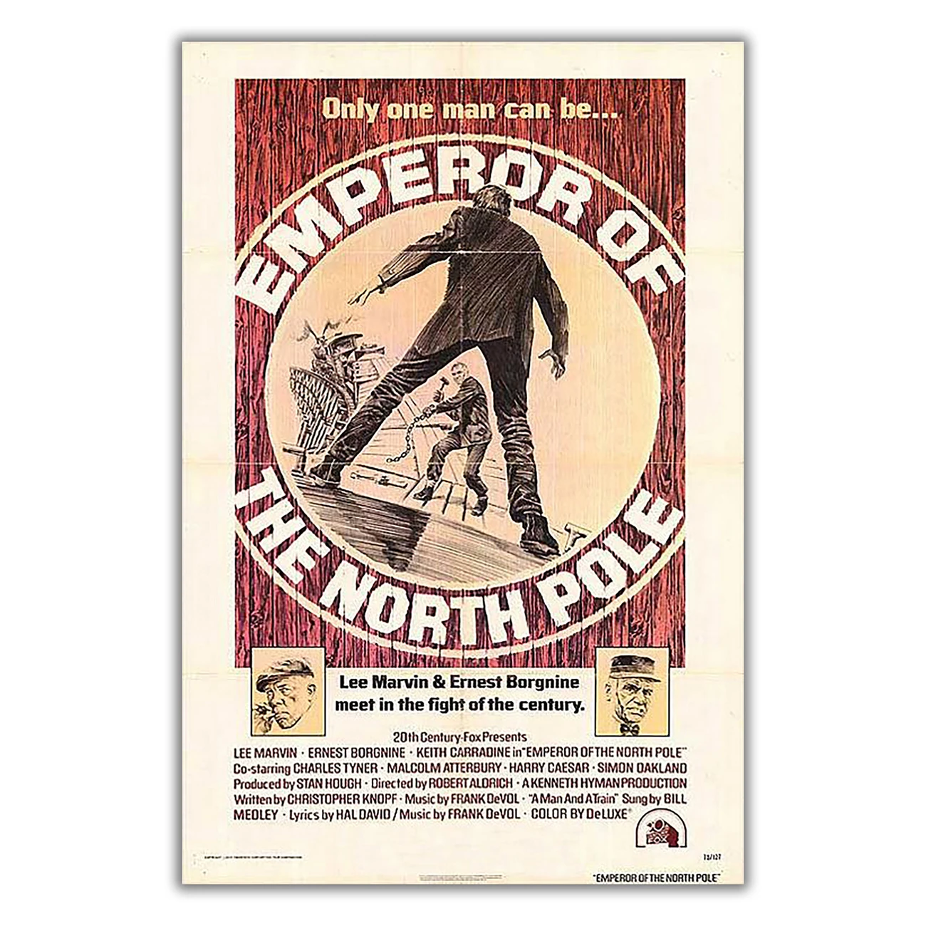 WM3401 Emperor of the North Pole Classic Movie HD Silk Fabric Poster Art Decor Indoor Painting Gift