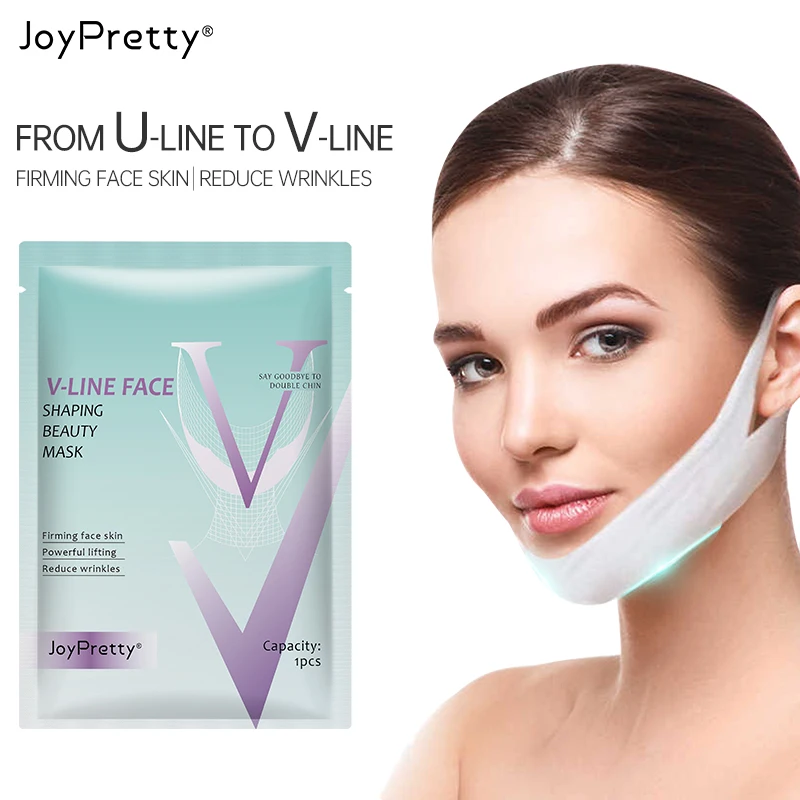 

JoyPretty 5pcs V-Shaped Face Slimming Mask for Women Removing Double Chin Burning Fat Firming Lifting Skin Care Korean Cosmetics