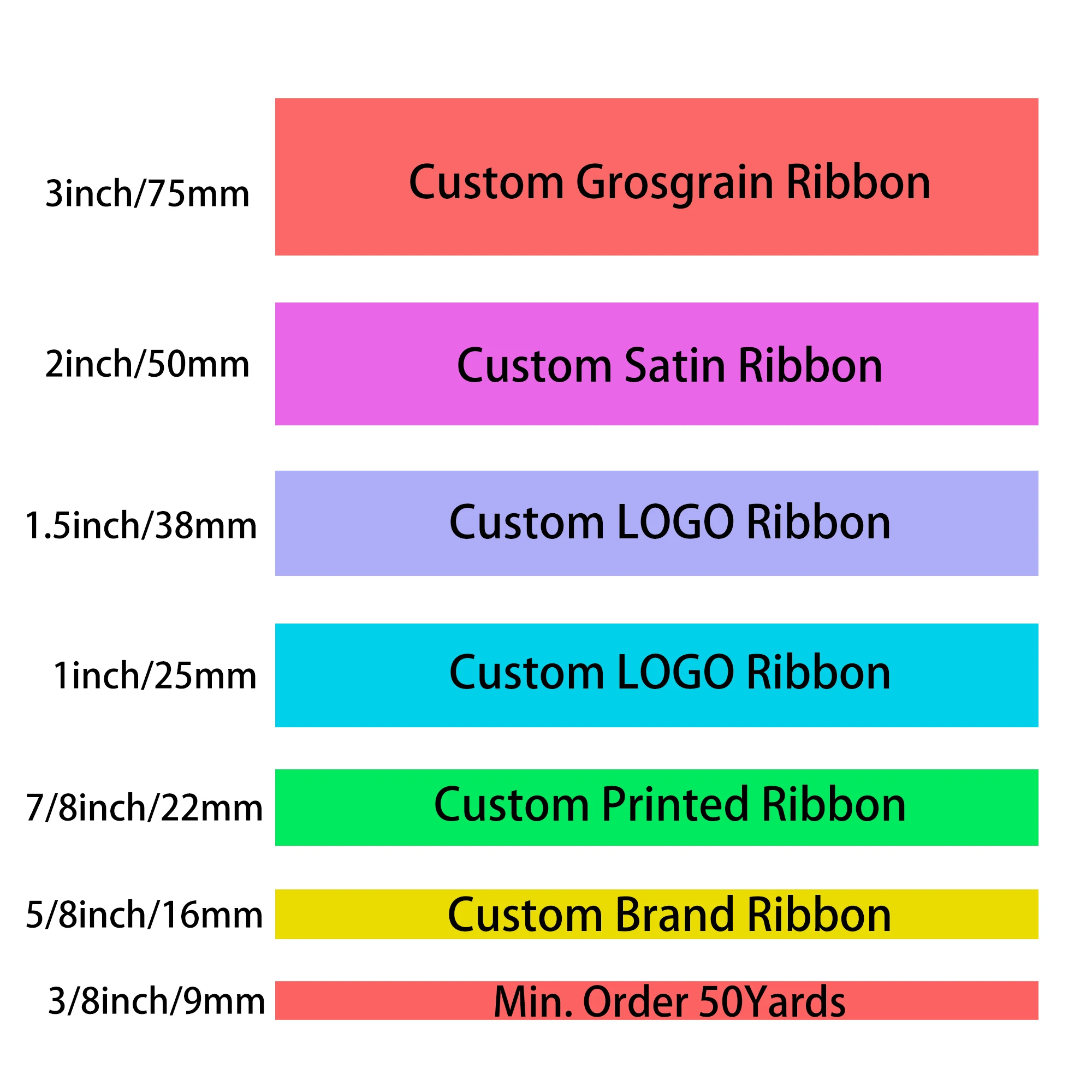 Custom Printed Grosgrain Ribbon DIY Handmade Materials