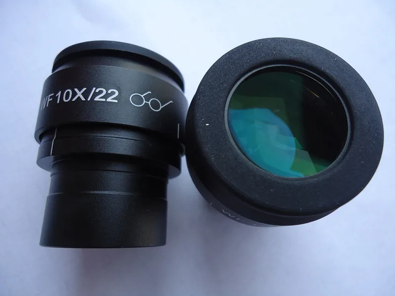Zoom Stereo Microscópio Plano High Eyepoint Ocular Wide Fidle Ocular com Campo de Visão Ajustável Green Film 10x