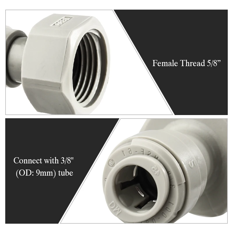 Push-in Fittings Female Adaptor 3/8\