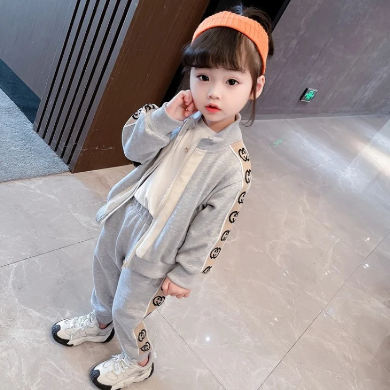 

Long Sleeve Spring Summer Children's Clothes Set Baby Girls Coat + Pants 2pcs/Set Kids School Beach Outdoor Teenage Girl Clothin