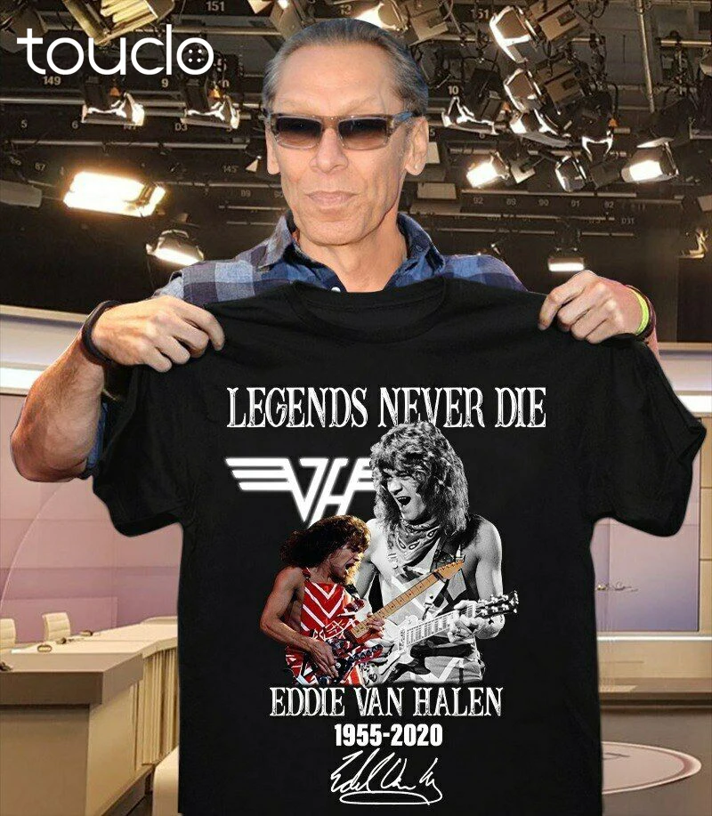 Legend never Die Eddie Van Halen 1955-2020 Gift T-Shirt For Men Women