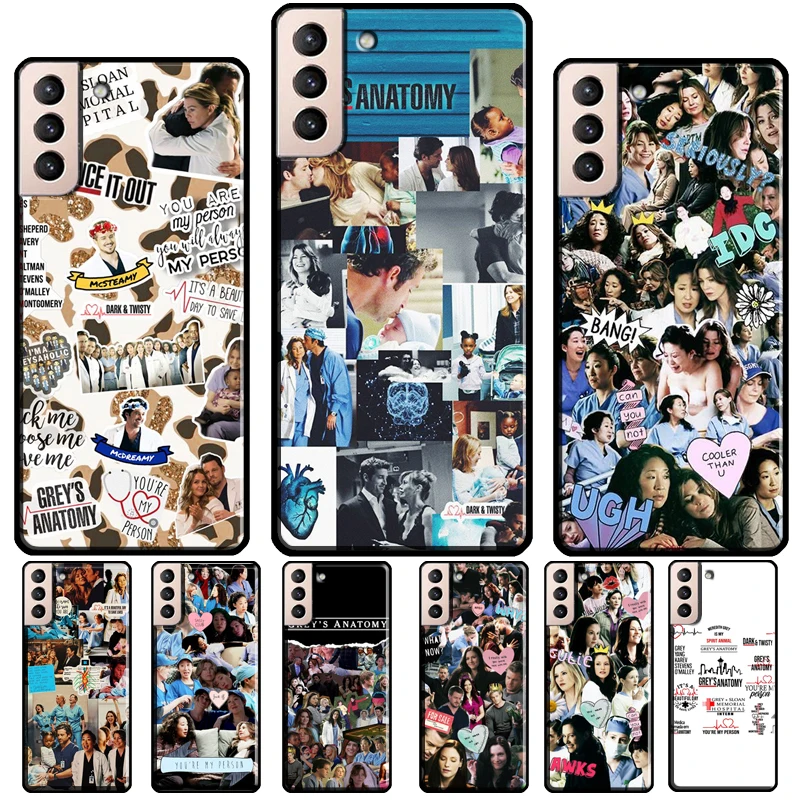 Greys Anatomy Collage Case For Samsung Galaxy S20 FE S22 S21 S23 Ultra Note 20 Note 10 S8 S9 S10 Plus Cover Fundas