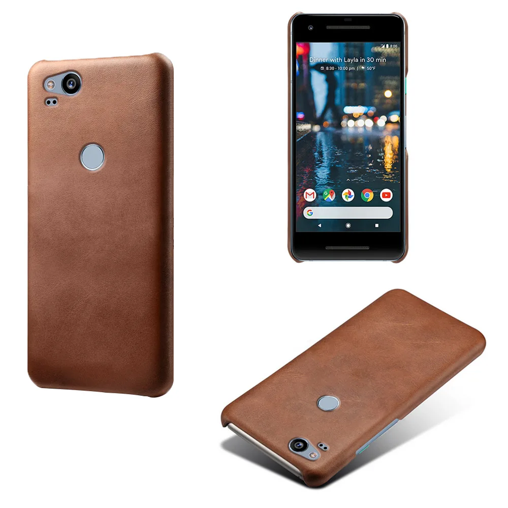 

Тонкий Винтажный чехол из синтетической кожи для Google Pixel 2 XL