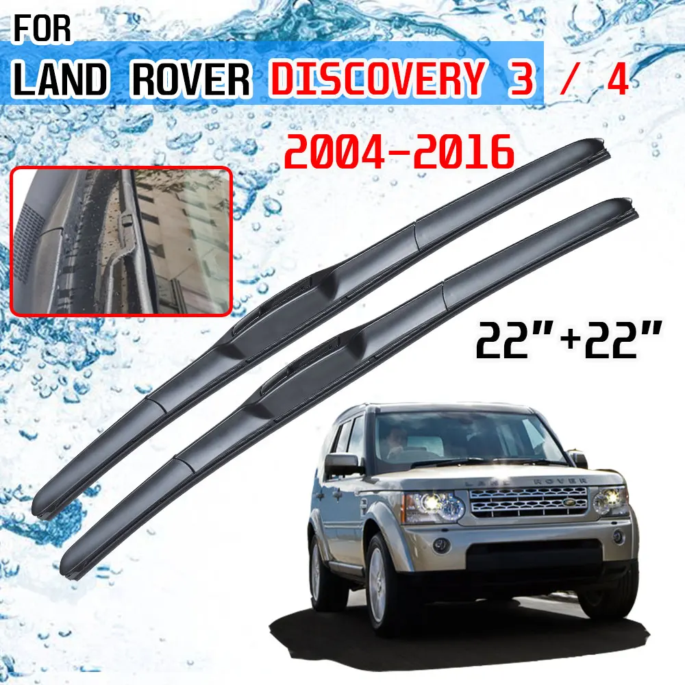 For Land Rover Discovery 3 / 4 LR3 LR4 2004~2016 Accessories Car Front Windscreen Wiper Blades 2005 2006 2007 2008 2010 2014