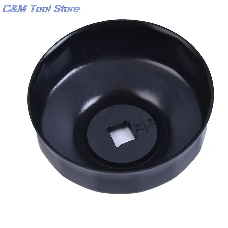 New Black Steel 76mm 14 Flutes Car Oil Filter Cap Type Wrench with 3/8\