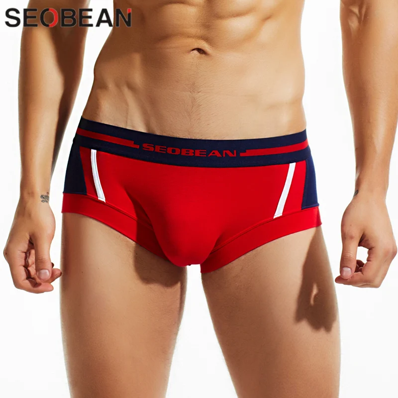 SEOBEAN Men\'s boxer briefs Sexy Underwear Men Boxers Shorts Breathable Fashion Underpants Male Panties Boxers for Man