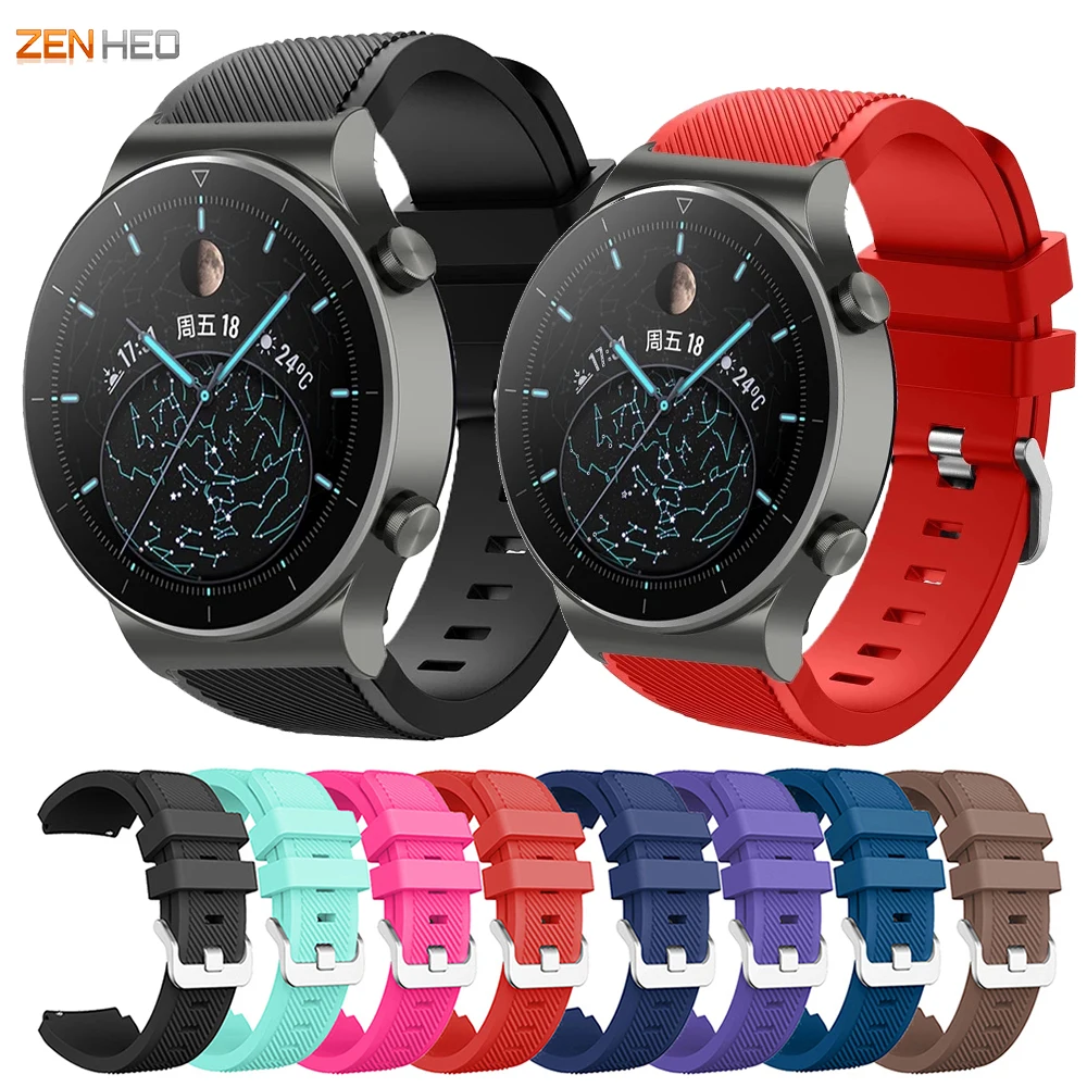 22 مللي متر سيليكون حزام لهواوي ساعة GT2 برو الساعات استبدال حزام (استيك) ساعة لهواوي ساعة 2 برو