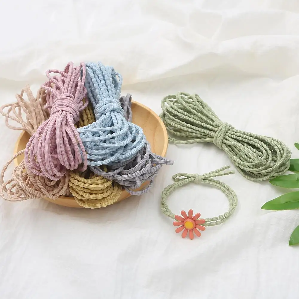 5M/bag 3mm Round Elastic Bands Sewing Cord Rope Rubber Band Stretch Line Thread DIY Clothes Garment Sewing Accessories