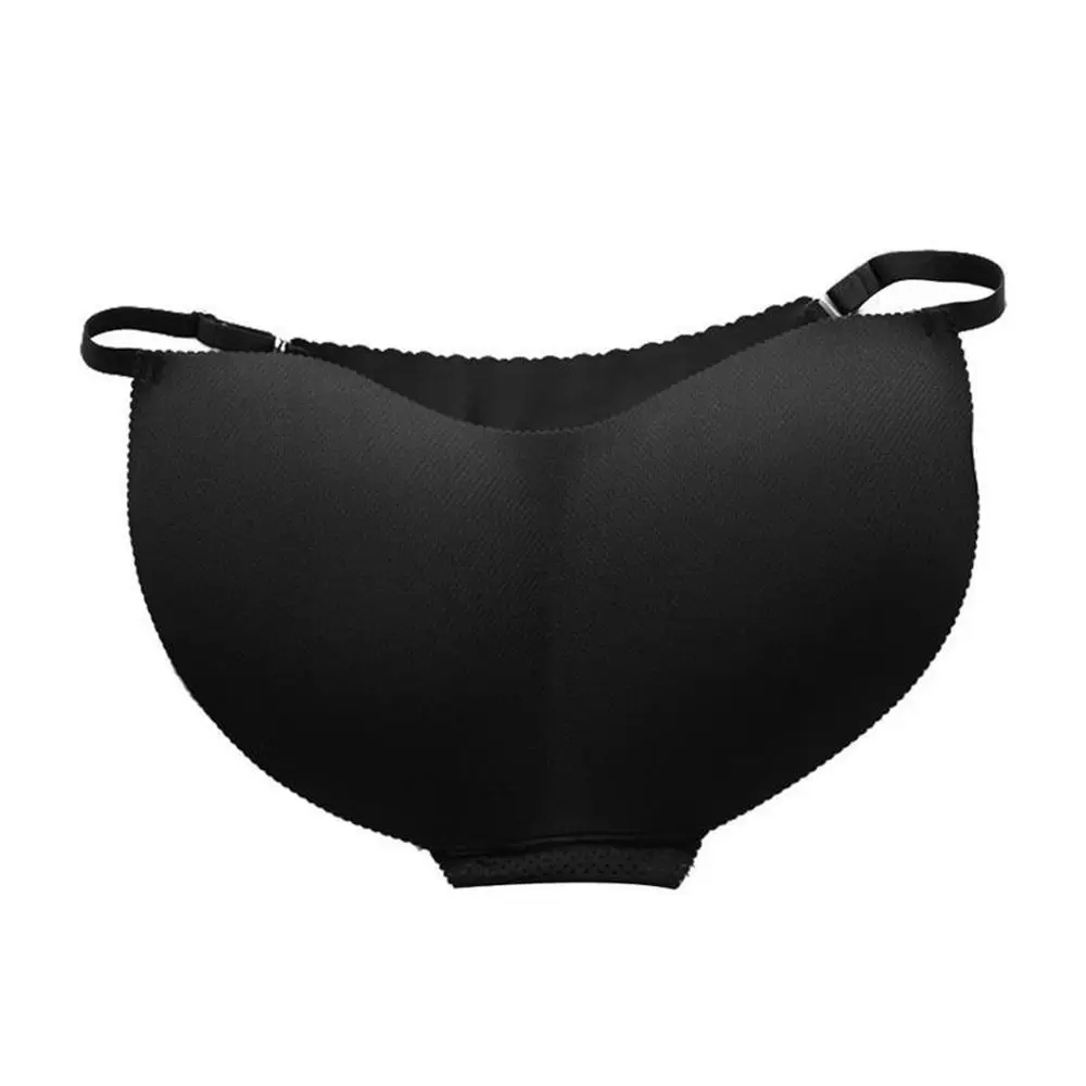 Controle sem costura cuecas de bunda falsa g-string levantador de bunda feminino esponja acolchoada 3d push up calcinha tridimensional nádegas