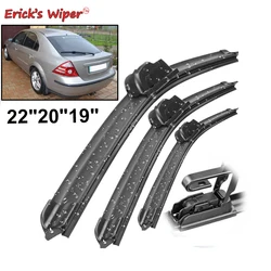 Erick's Wiper Front & Rear Wiper Blades Set Kit For Ford Mondeo MkIII 3 Hatchback 2001 - 2007 Windshield Windscreen 22