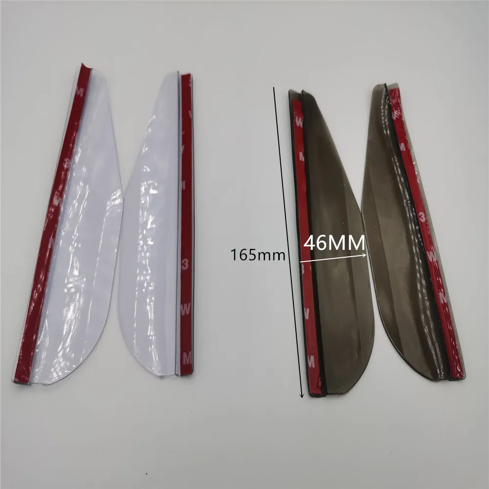 2 pcs/lot Car Rear view Mirror sticker rain eyebrow for Daewoo Matiz Nexia Nubira Sens Tosca Winstorm For Acura MDX RDX TSX ZDX