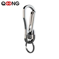 Stainless Steel Key Chain Men EDC Lightweight 316L Keychain Hanging Buckle Key Rings Quickdraw Tool High Quality Carbine Y94