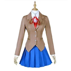 Game Natsuki Cosplay Costumes Doki Doki Natsuki School JK Uniforms Literature Club! DDLC Halloween Costume Schoolgirl Suits