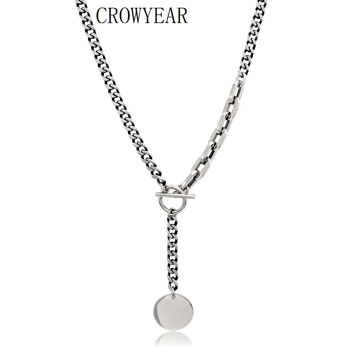 Cordon en acier inoxydable JOfor Airpods, argent et or, porte-écouteurs en silicone, collier JONecklace pour femmes et hommes