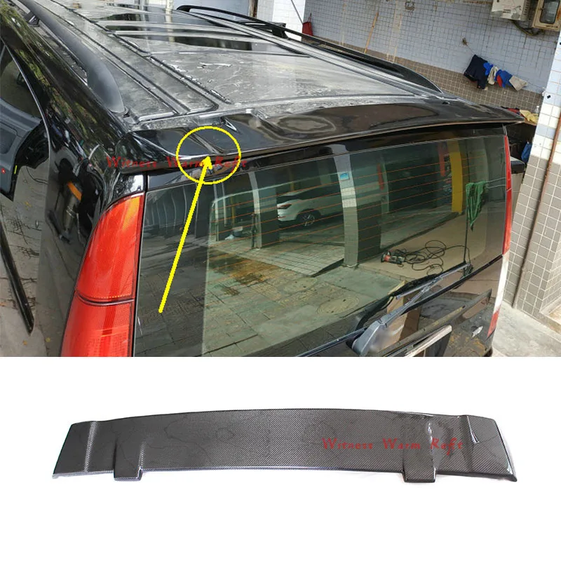 for Benz Vito Viano Carbon Fiber Rear Wings Lip Spoiler Frp Top Wing Spoiler Rear Wing Spoiler 2010-2014