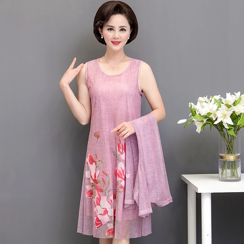 summer cotton linen 2 piece set dress cardigan women 3xl 4xl 5xl party midi dresses elegant vintage robe femme