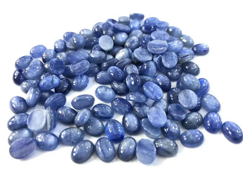 Wholesale Natural Kyanite Cabochon 6x8mm Oval Gemstone CABS Loose Precious For Fashion Jewelry Stone