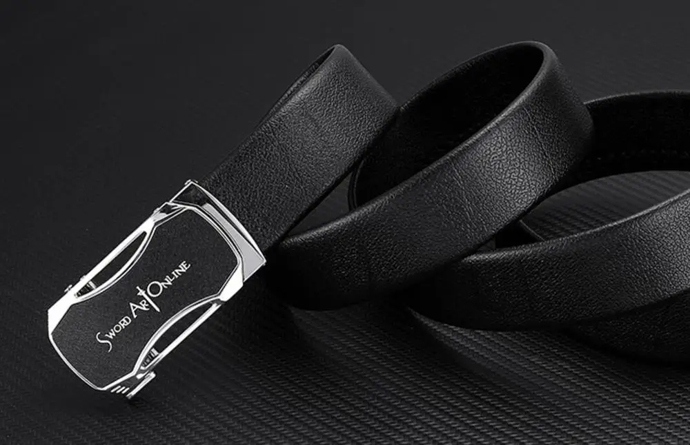 Japan Anime  Kirito Kirigaya Kazuto Cosplay Fashion Unisex Vintage Belt Adjustable PU Waistband Props Gift