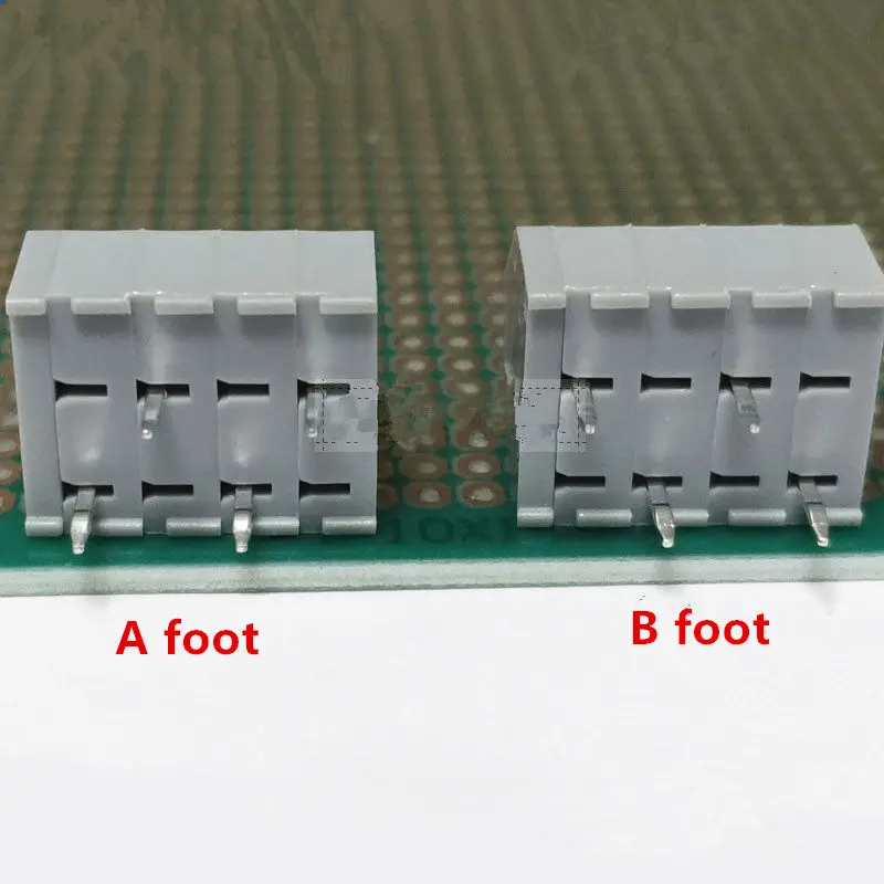 KF250 3.5mm 간격 PCB 연결 단자대 DG250 2P-12P 나사 없는 프레스 스프링 단자, 250A/250B 접합 가능