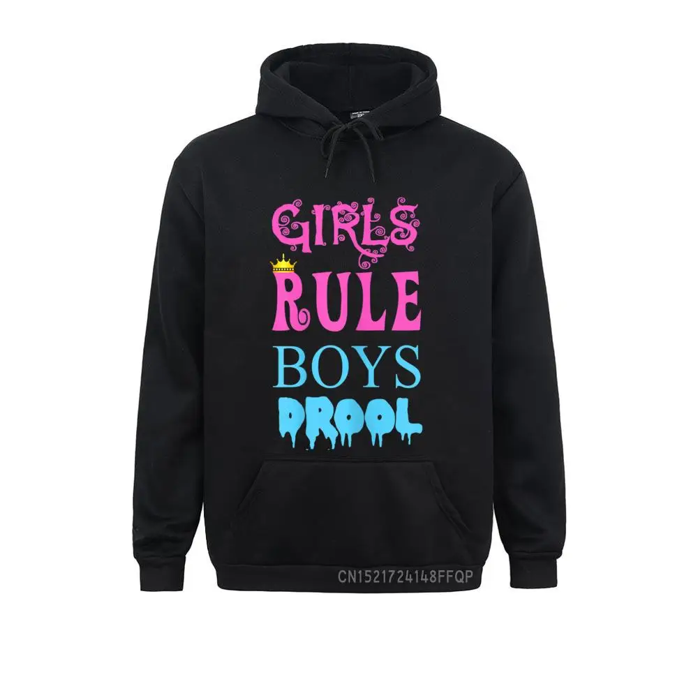 Girls Rule Boys Drool Pullover Gals Guys Humor Tee Sweatshirts Mother Day Hoodies Long Sleeve 2021 New Sportswears Mens