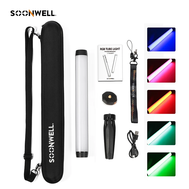 

Soonwell MT1 LED RGB Tube Light Handheld Photography Lighting Stick Waterproof 5M CCT APP control Photo Soft Light Tube