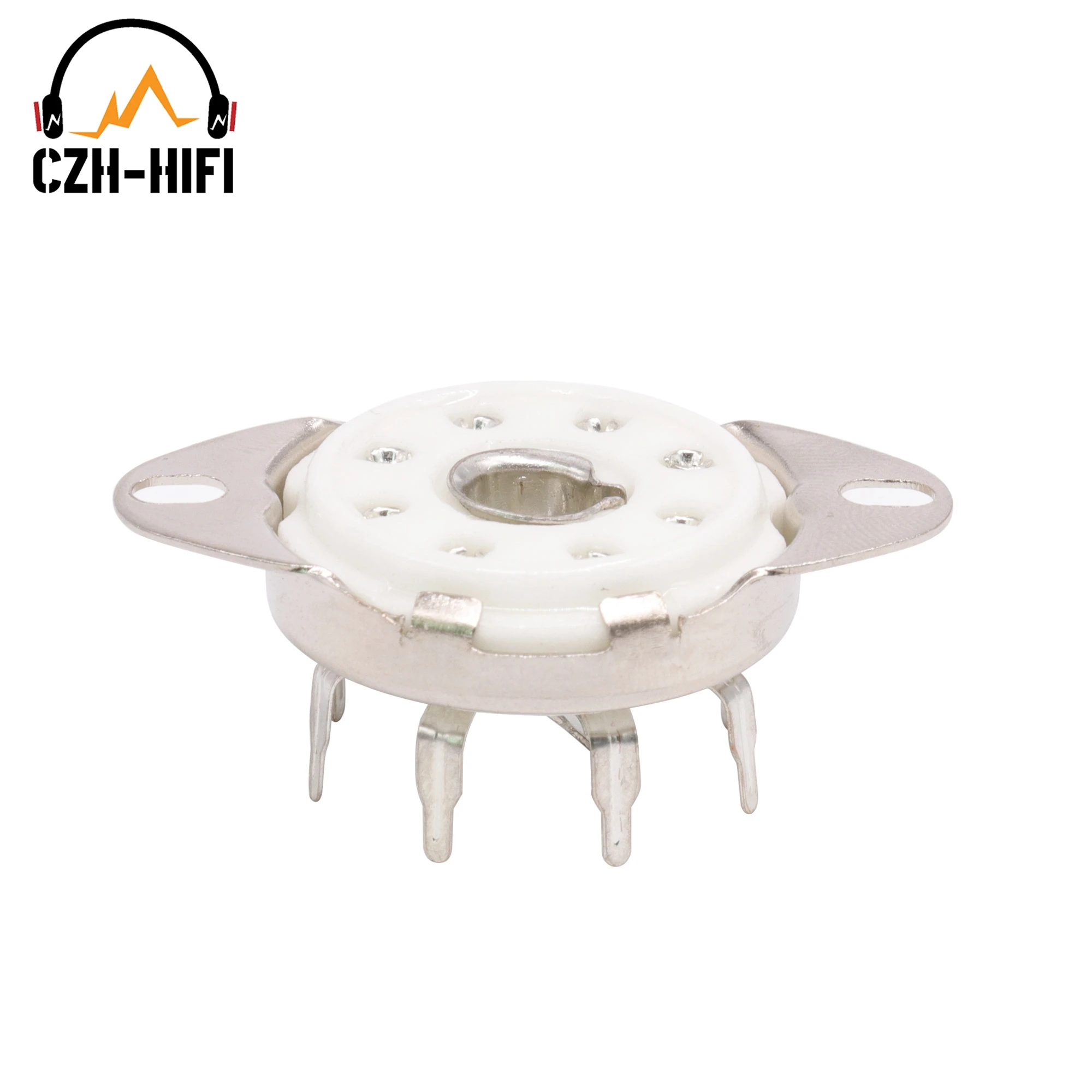 1pc 8pin Ceramic Tube Socket Valve Base Power Lamp Jack for 5B254 C3G 7N7 EF22 Vintage Audio Amplifier DIY Chassis PCB Mount