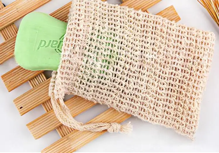 Soap Blister Mesh Double-layer Soap Net Foaming Net Easy Bubble Mesh Bag Soap Sack Saver Pouch Drawstring Holder