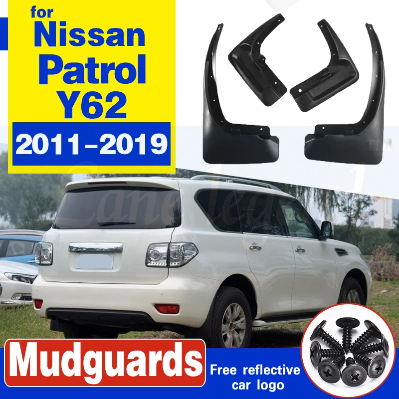 Mudflap for Nissan Patrol Y62 2011~2019 Fender Mud Guard Flap Splash Flaps Mudguards Accessories 2012 2013 2014 2015 2016 2017