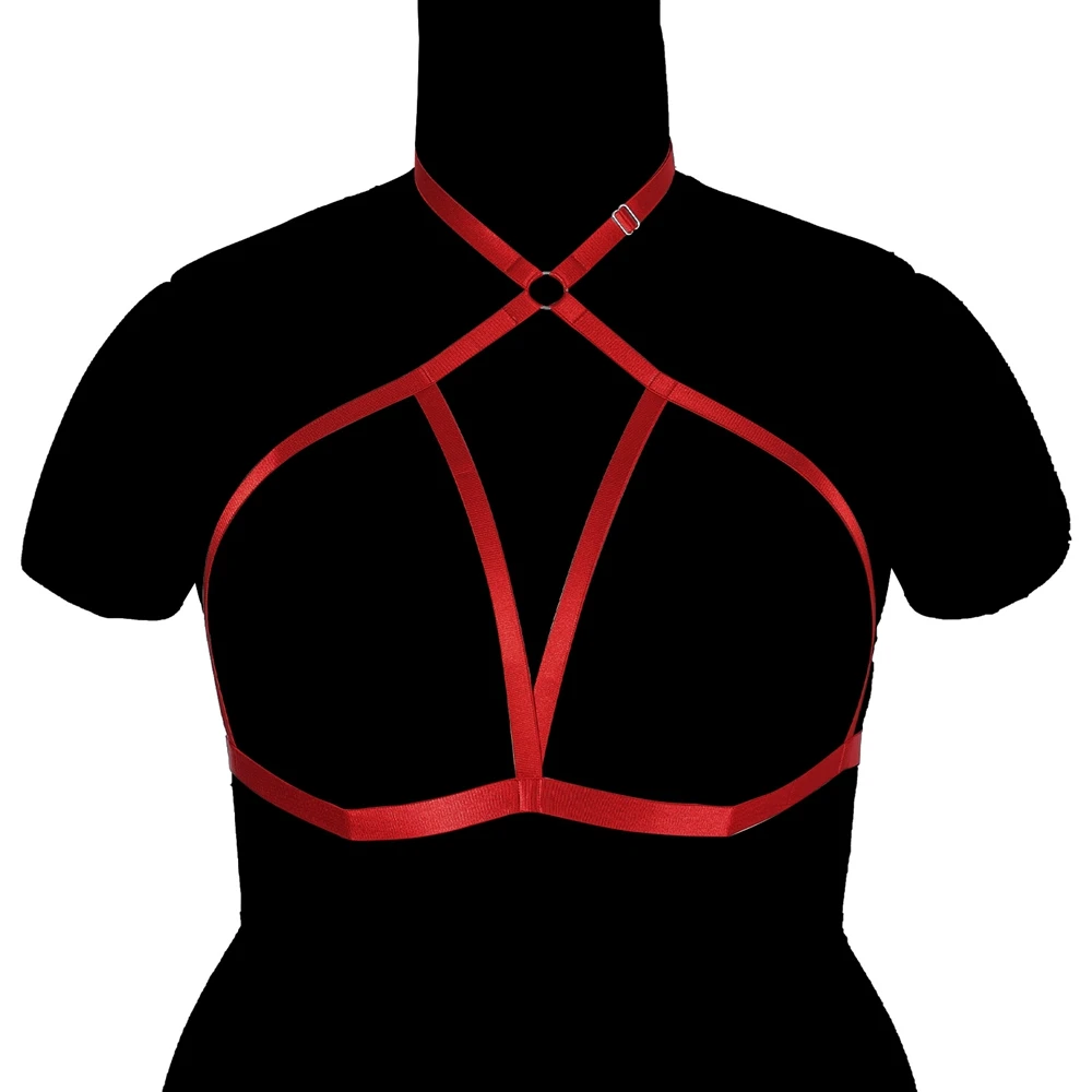 Bdsm المرأة حمالة الصدر حزام الرباط الرباط مطاطا Strappy جوارب حزام مثير الملابس الداخلية الوثن الجسم تسخير عبودية حجم كبير