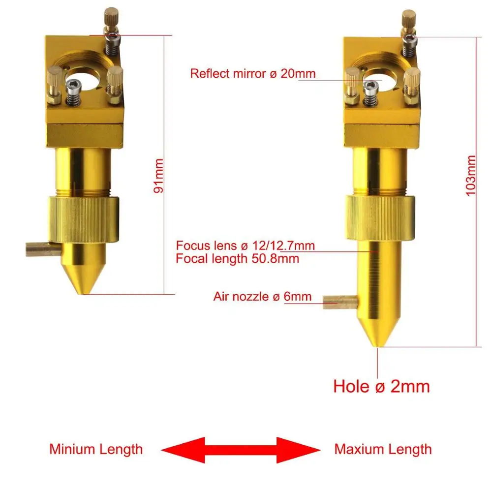 D12F38.1-CO2 Cutting Head For Cutting Machine