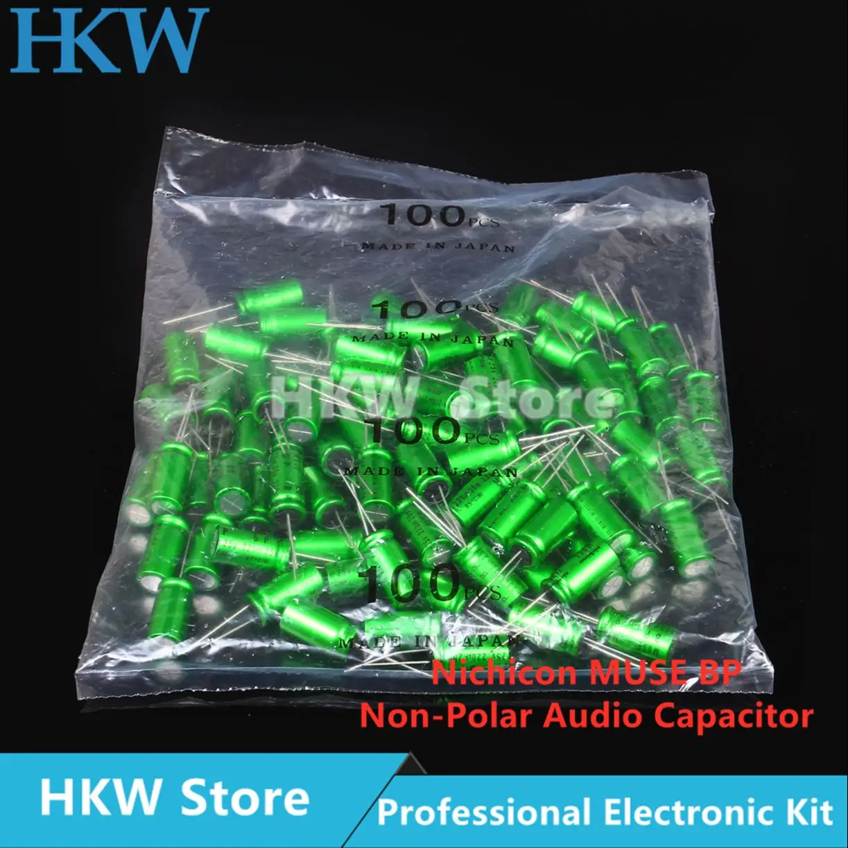 10pcs/lot Nichicon MUSE BP ES Non Polar Nonpolar Bipolar HiFi Audio Capacitor 4.7uf 10uf 22uf 47uf 100uf 16V 25V 50V Copper feet