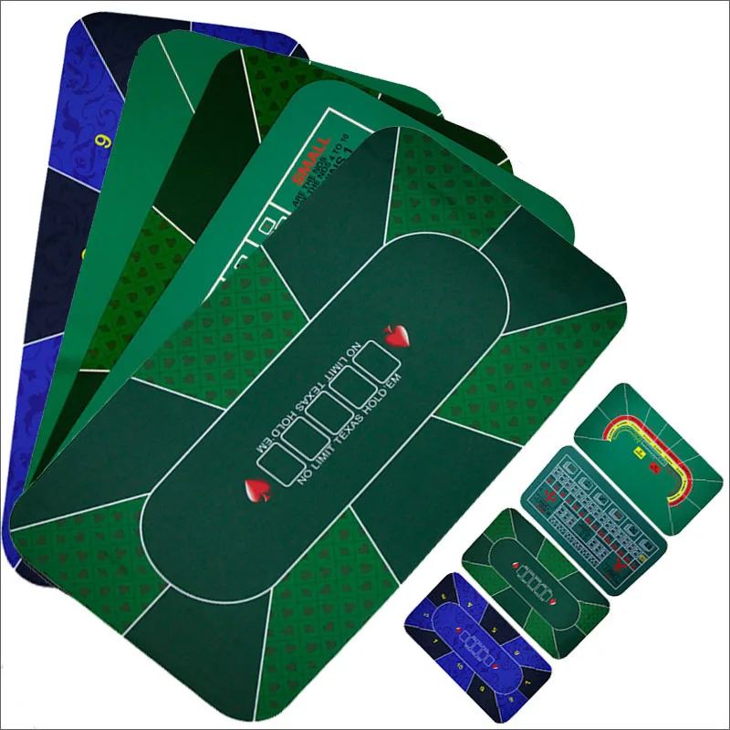 1.2m Game Table Mat Rubber Table Top Cloth Casino Poker Board Game Texas Hold'em Sic Bo Blackjack Roulette Gambling Gaming Pad