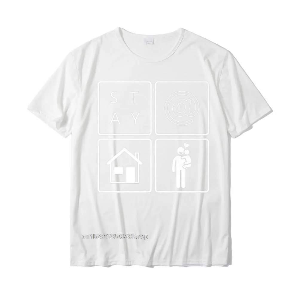 Mens Stay At Home Dad T-Shirt For - S@H Squares Style SAHD Premium T-Shirt Plain Design T Shirts Cotton Mens Tops Tees Custom