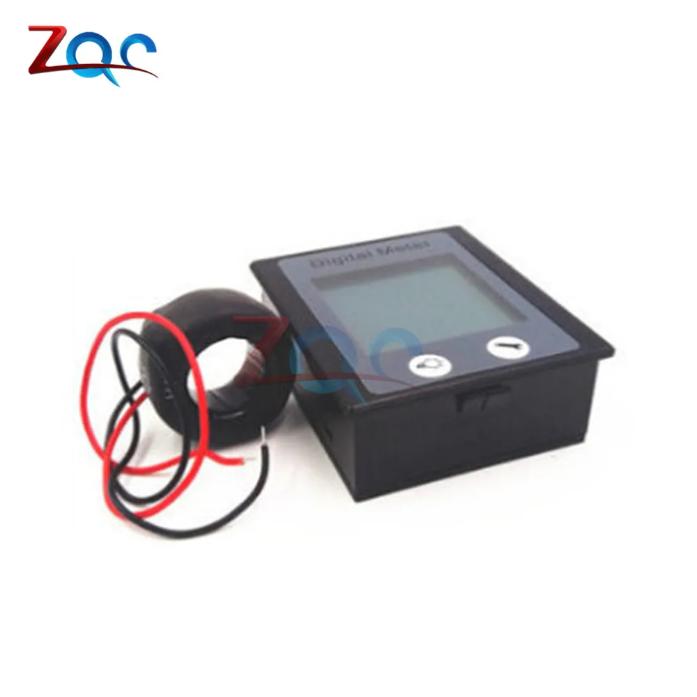 AC 80-260V 100A AC LCD Digital Ammeter Voltmeter Wattmeter Power Energy Voltage Current Meter Gauge STN LCD Backlight 110V 220V