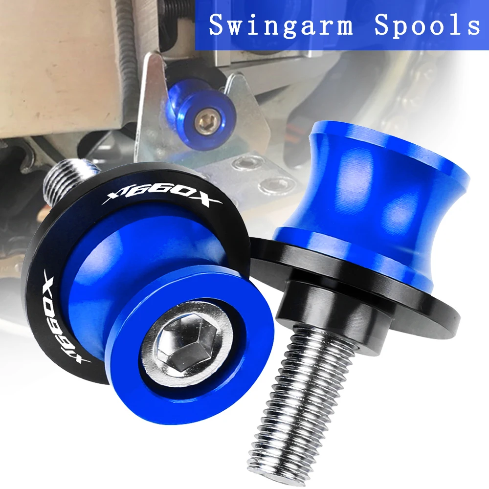 

Motorcycle Stand Screws 6MM XT 660 CNC Swingarm Slider Spools FOR YAMAHA XT660 XT660R XT660X XT 660 X R 2004-2021 2020 2019 2018