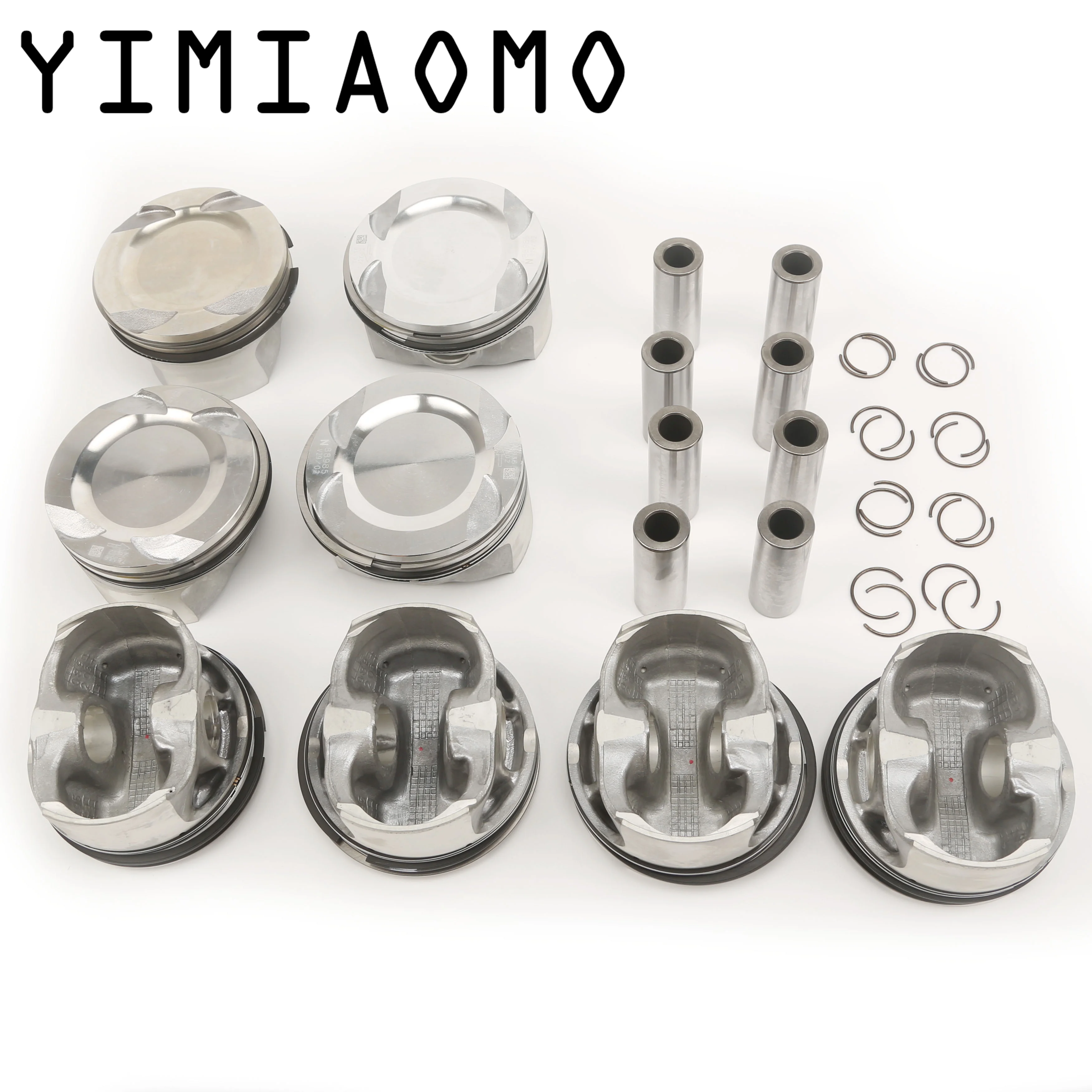 8x Pistons & Rings Set STD For BMW F01 F02 F03 F04 F07 550i F10 F11 F12 F13 E70 E71 E72 X5 X6 N63B44A N74B66 4.4L V8 11257613626